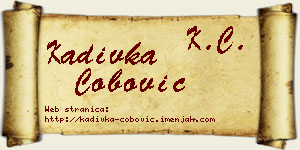 Kadivka Čobović vizit kartica